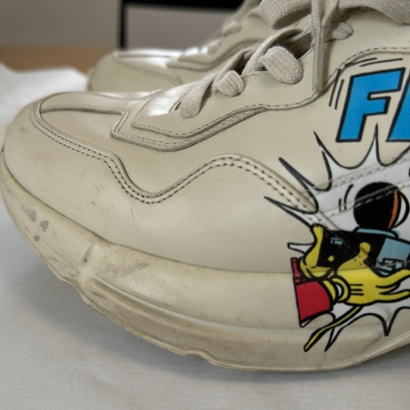 Authentic men’s Gucci X Disney Donald Duck Flash sneakers. - Picture 6 of 16